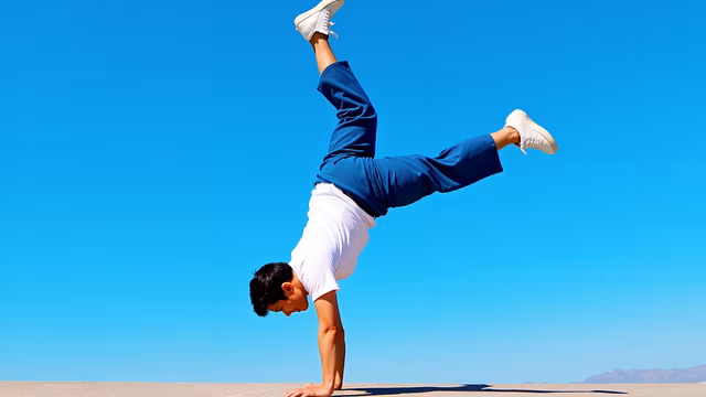 Handstand in the Desert
