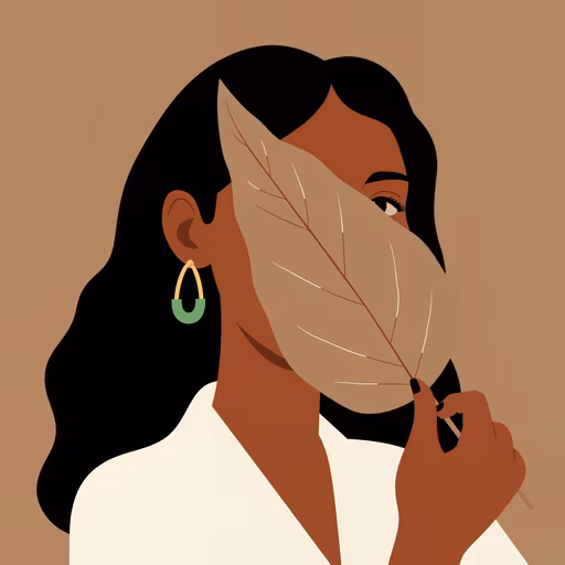 Leafy Veil Illustration