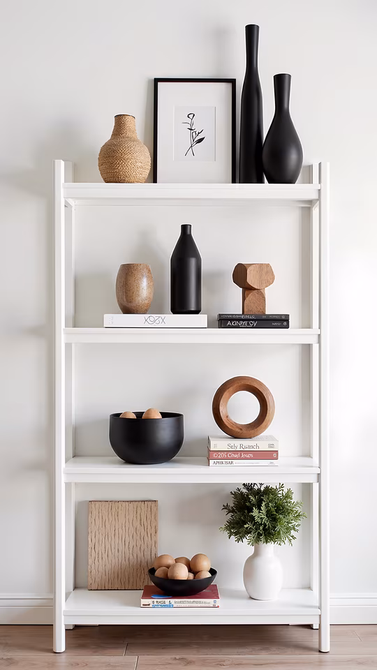 Minimalist Bookshelf Arrangement