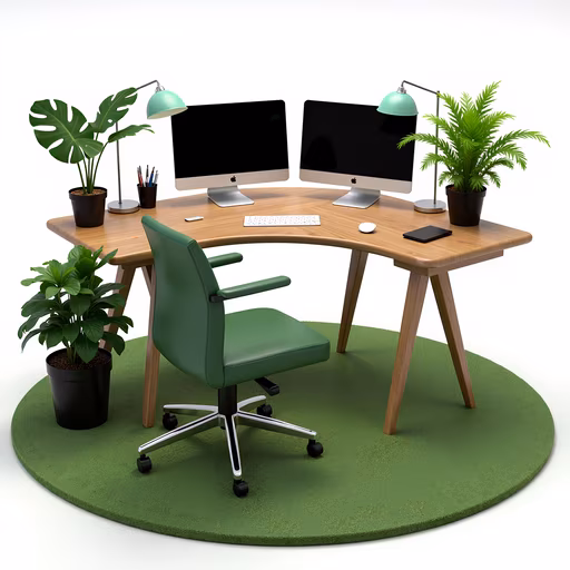 Modern Workspace Illustration