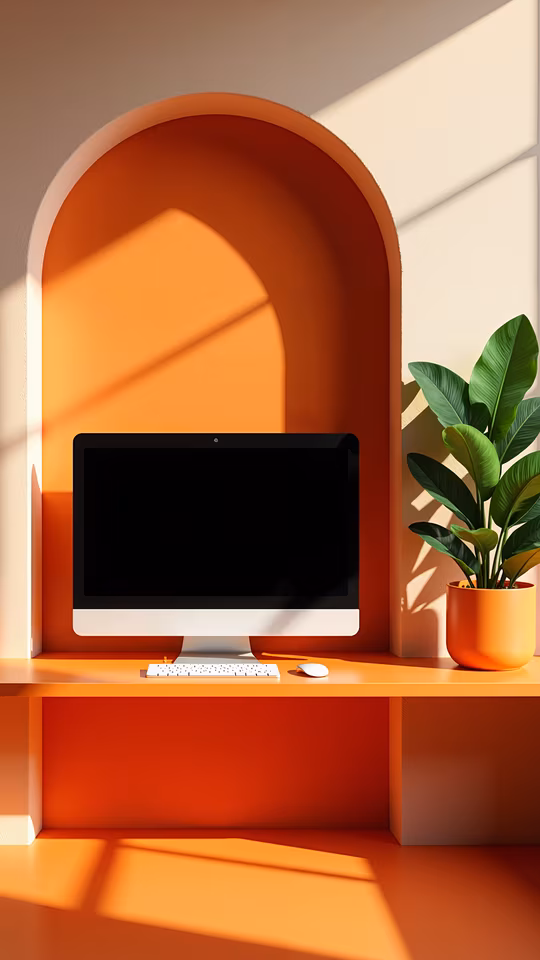 Modern Workspace Illustration