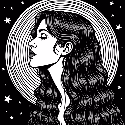 Moonlit Serenity Illustration
