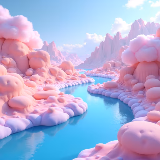 Pastel Dreamland Illustration