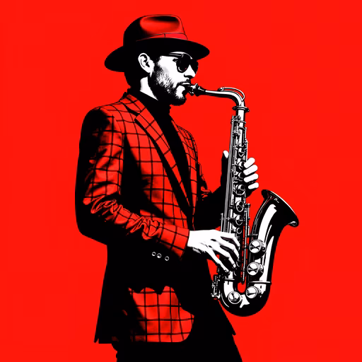 Red Saxophone Player