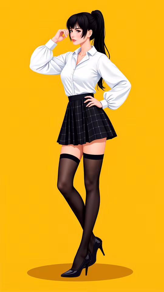 Schoolgirl Illustration