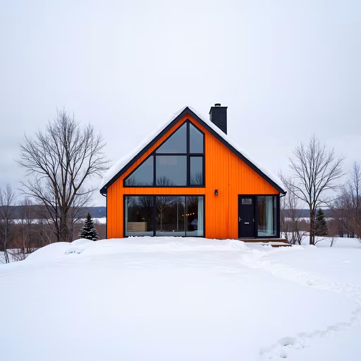 Snowy Orange Cottage