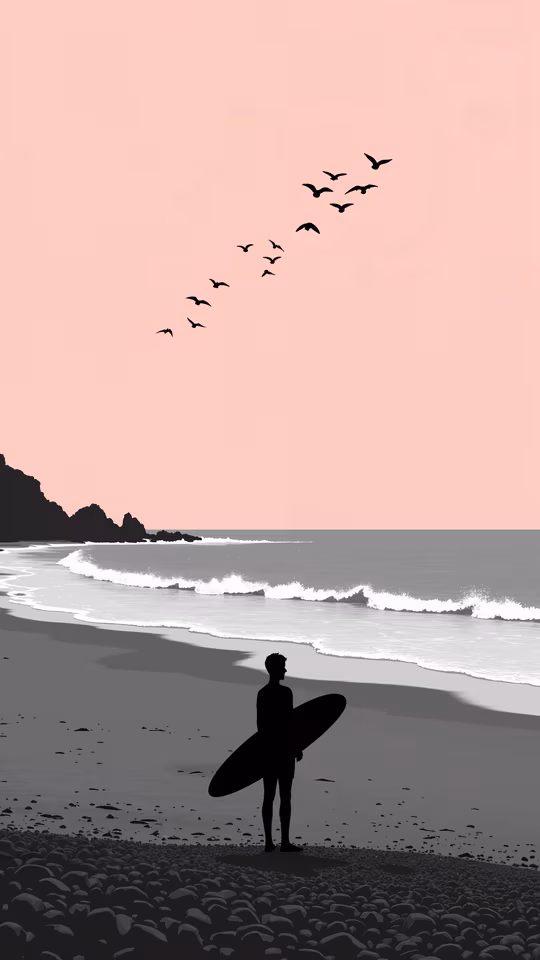 Surfer Silhouette