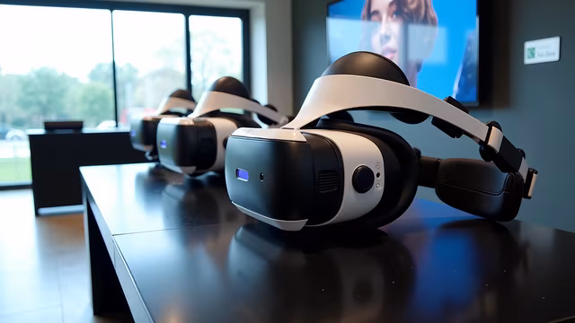 VR Headsets on Display