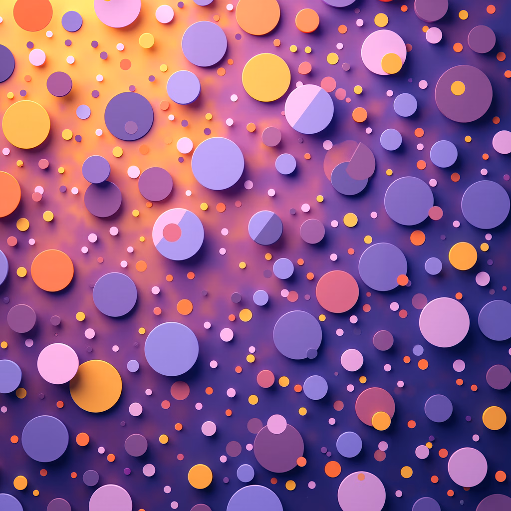 Vibrant abstract circles in a dynamic composition.