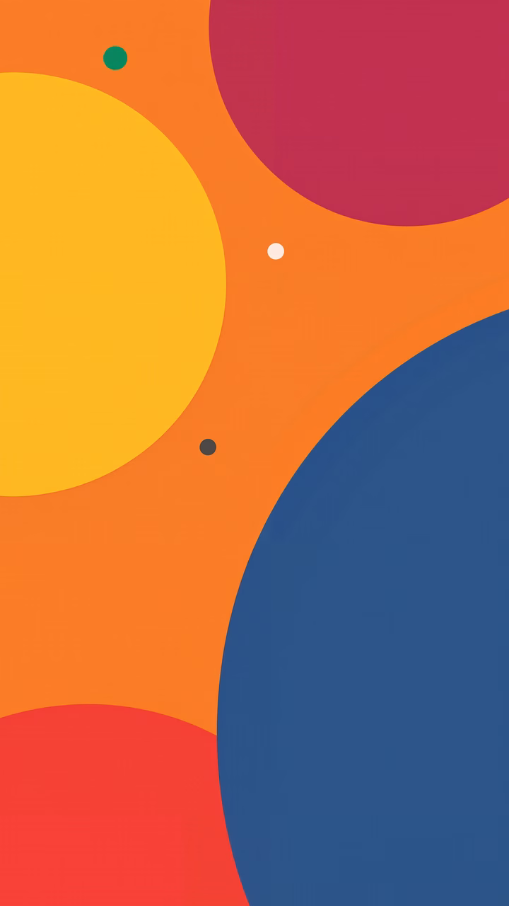 Vibrant abstract circles in a modern, energetic design.