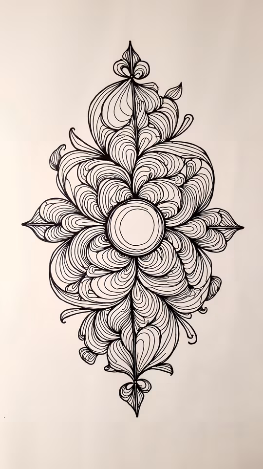 Abstract Floral Illustration
