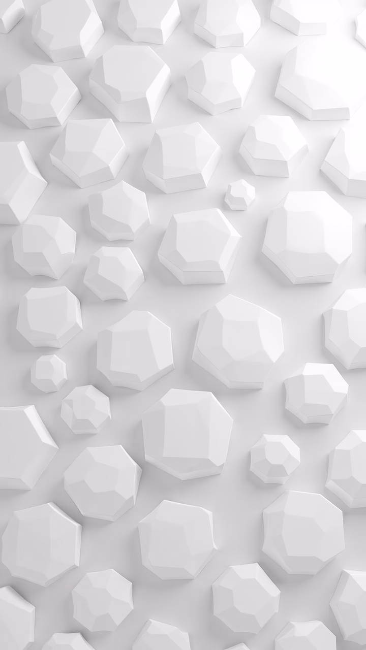 Monochrome abstract geometric shapes create a minimalist and rhythmic pattern.