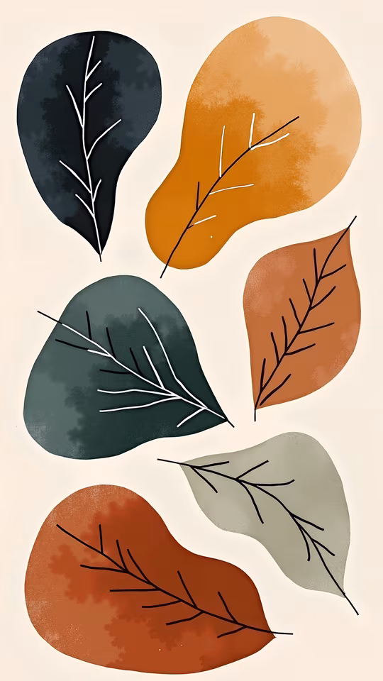 Abstract Leaves Illustration