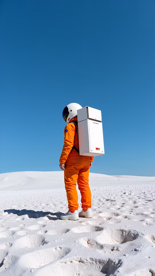 Astronaut in Orange Suit
