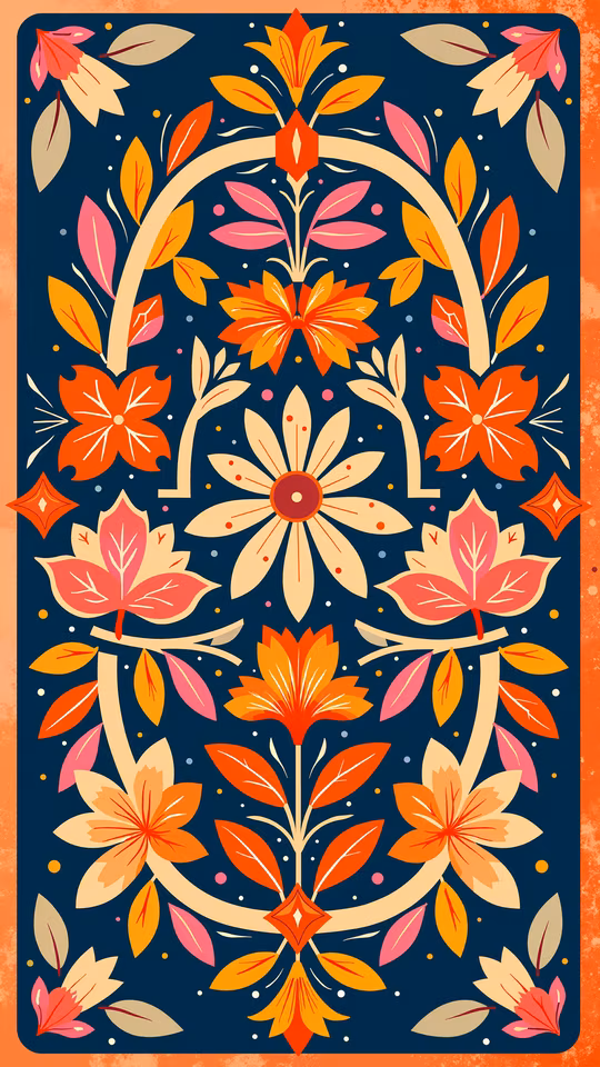 Autumnal Floral Illustration