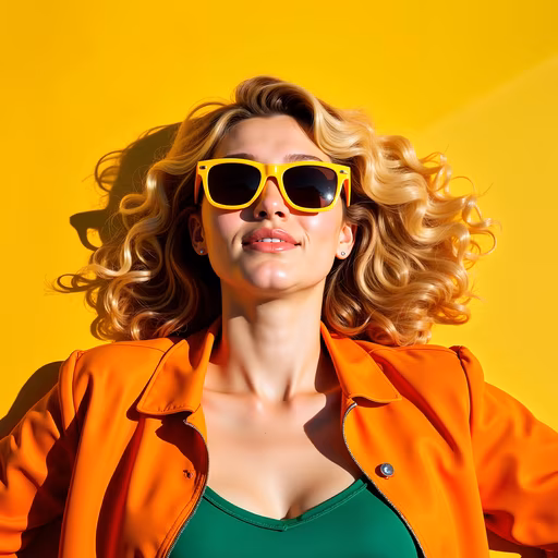 Bright Yellow Sunglasses