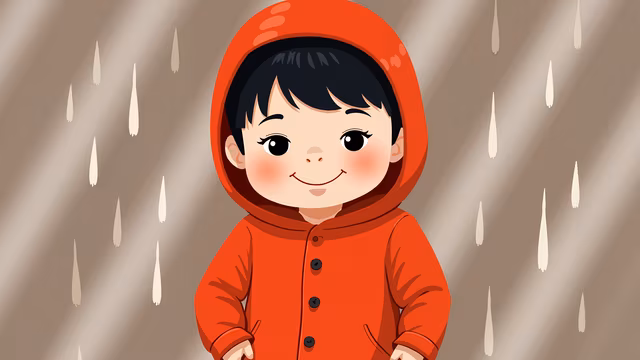 Child in Raincoat