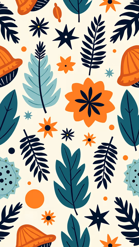 Colorful Botanical Illustration
