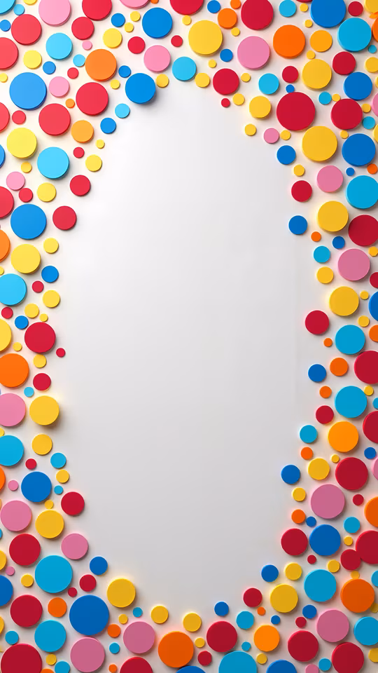 Colorful Circles Frame