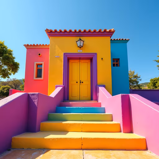 Colorful Rainbow House