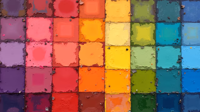 Colorful Squares Illustration
