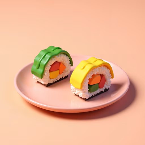 Colorful Sushi Rolls