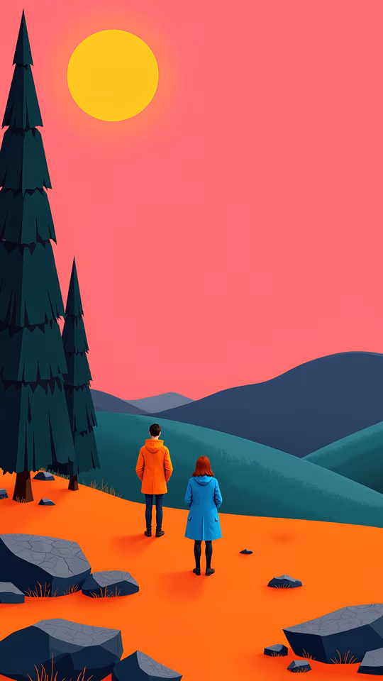 Couple Watching Sunset