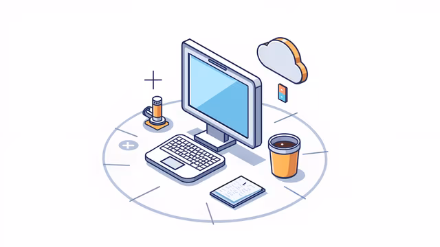 Digital Workspace Illustration