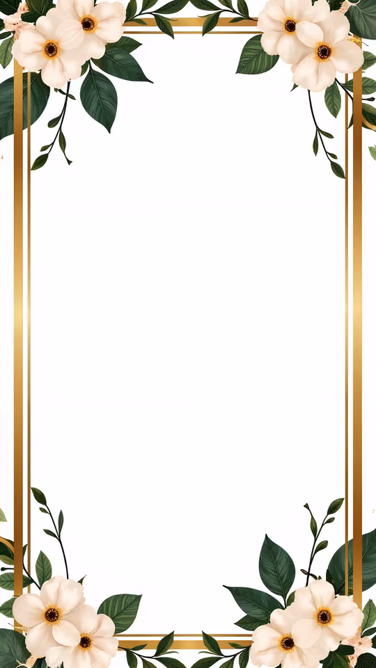 Elegant Floral Frame