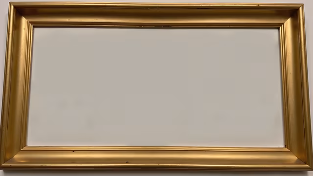 Empty Gold Frame