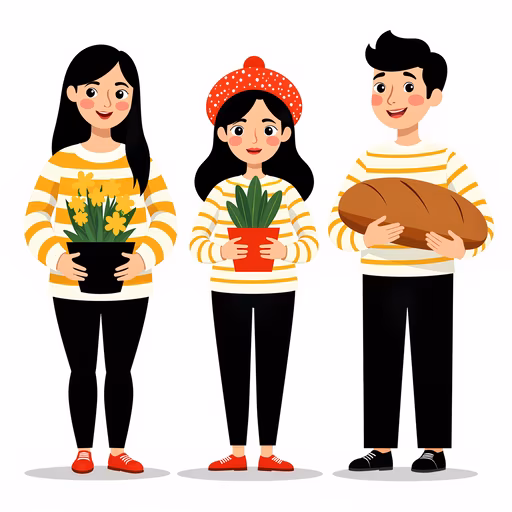 Family Gathering Illustration
