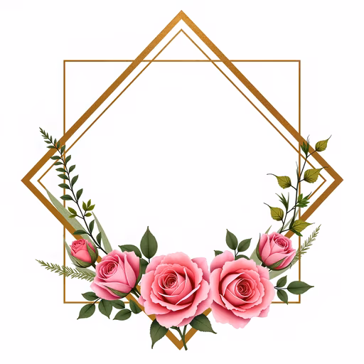 Floral Frame Illustration