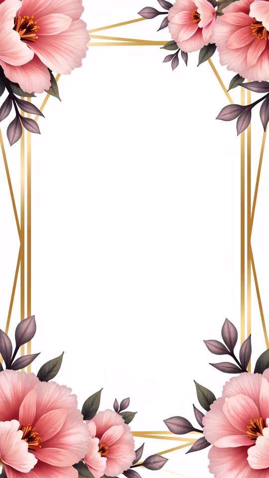 Floral Frame Illustration