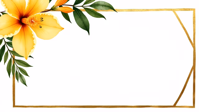 Floral Frame Illustration