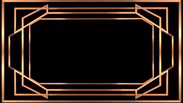 Geometric Copper Frame