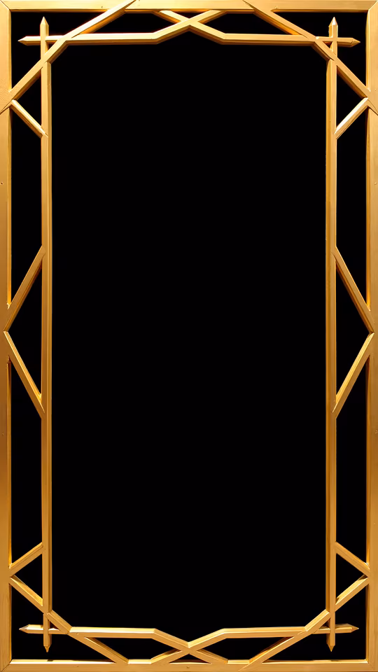 Golden Geometric Frame