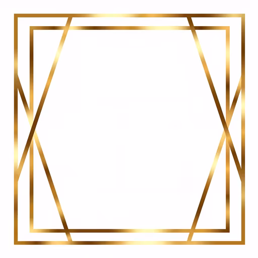 Golden Geometric Frame