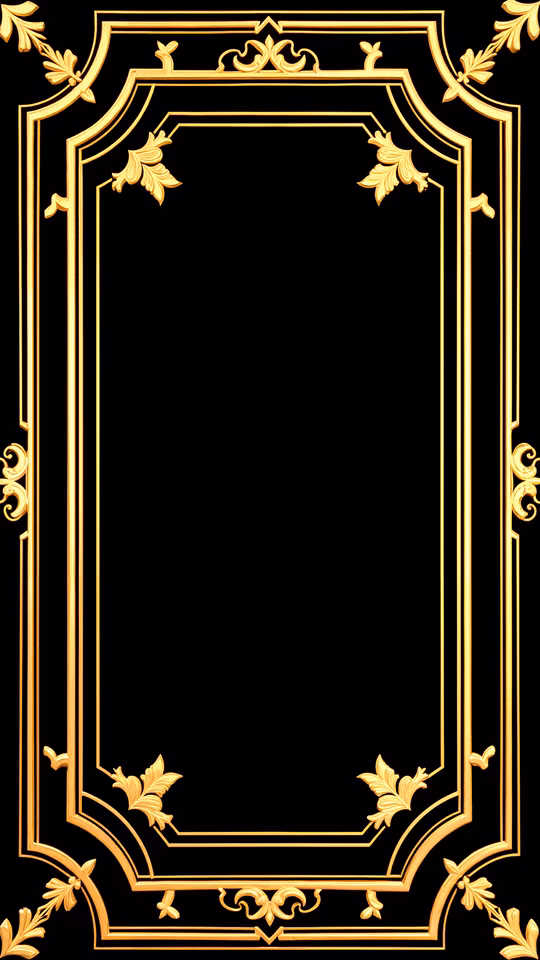 Golden Ornament Frame