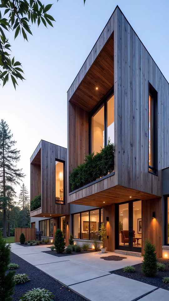 Modern Wooden House