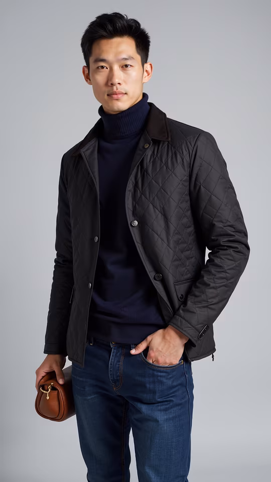 Quilted Jacket Fashion Portrait