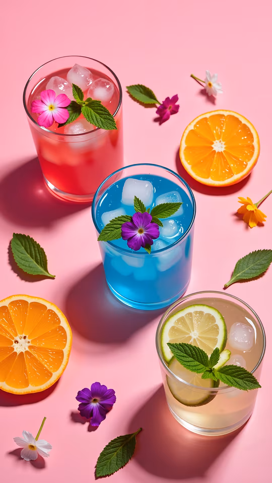 Summer Drinks Illustration