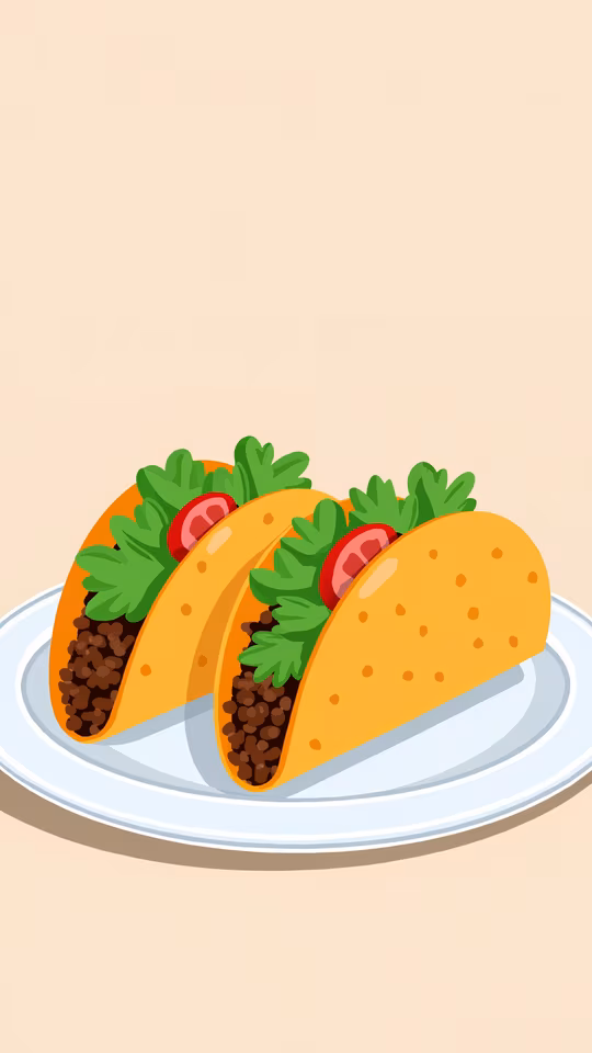 Tacos on Plate