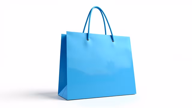 Blue Shopping Bag