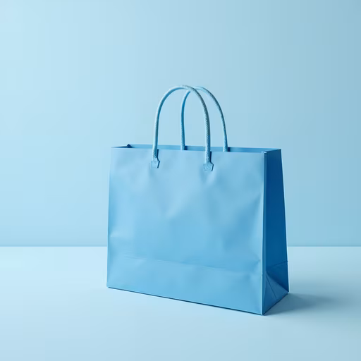 Blue Shopping Bag
