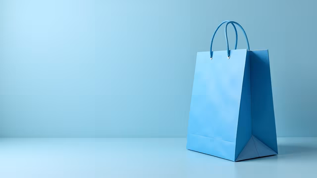Blue Shopping Bag