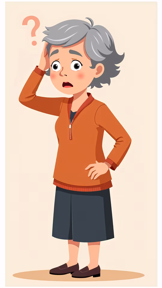 Confused Elderly Woman