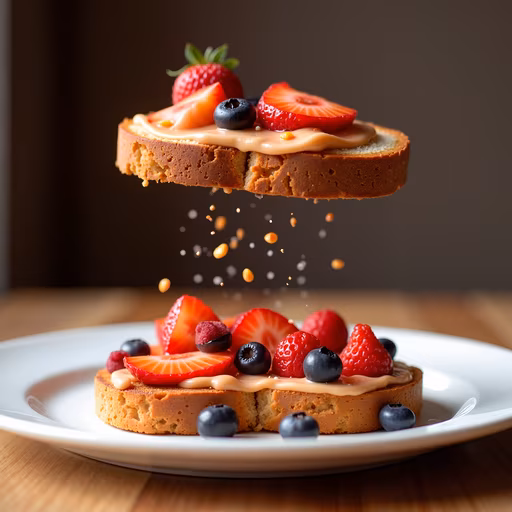Floating Fruit Toast