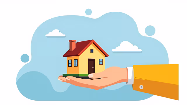 Hand Holding a House