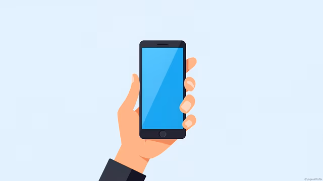 Hand Holding Smartphone