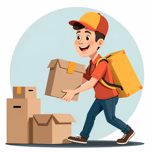 Happy Delivery Guy
